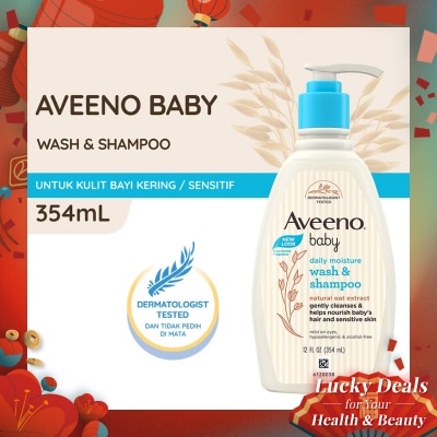 AVEENO Aveeno Baby Daily Moisture Wash & Shampoo 354ml
