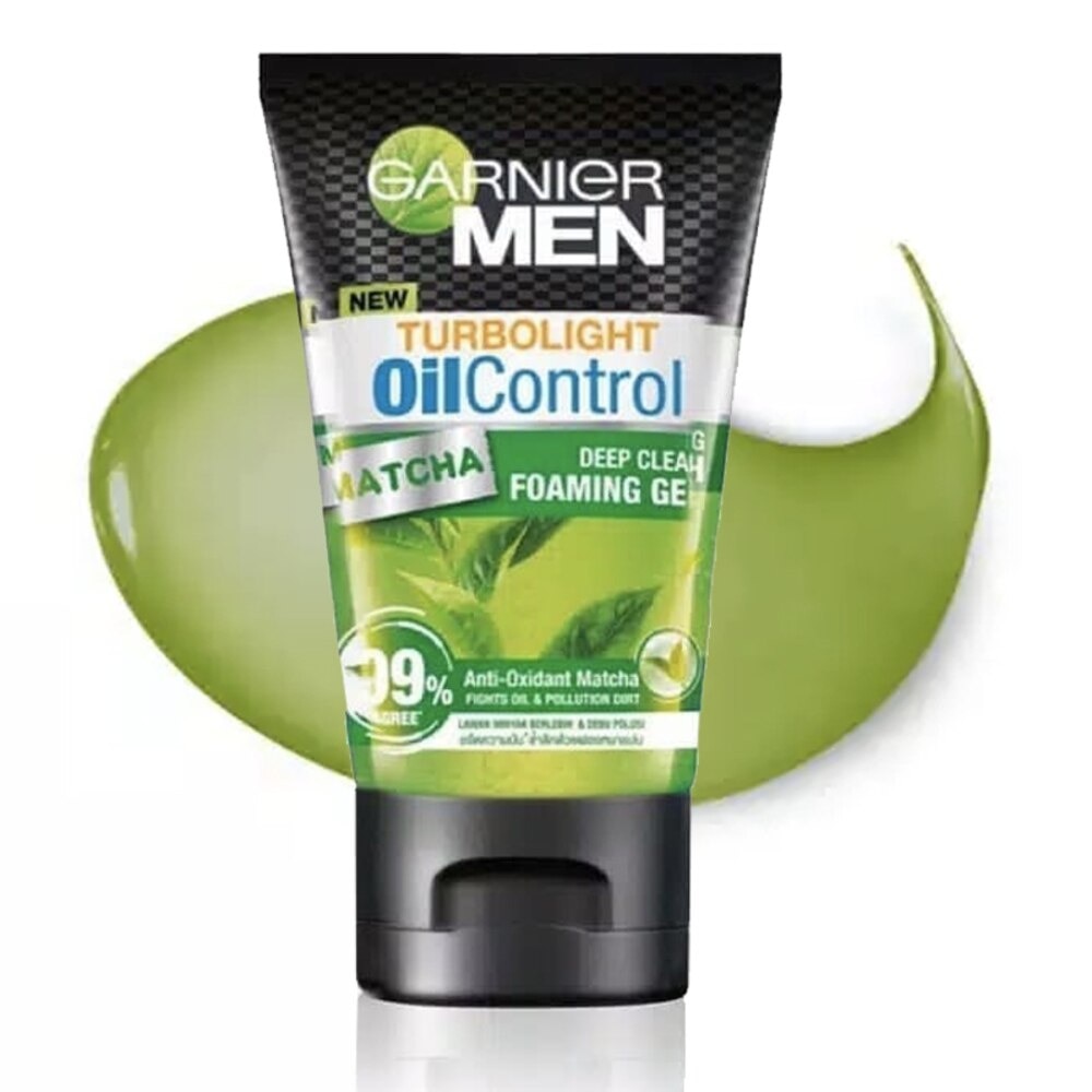 Men Turbo Light Oil Control Matcha Deep Clean Foaming Gel 100 ml