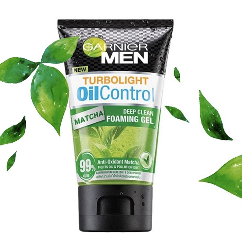 Men Turbo Light Oil Control Matcha Deep Clean Foaming Gel 100 ml