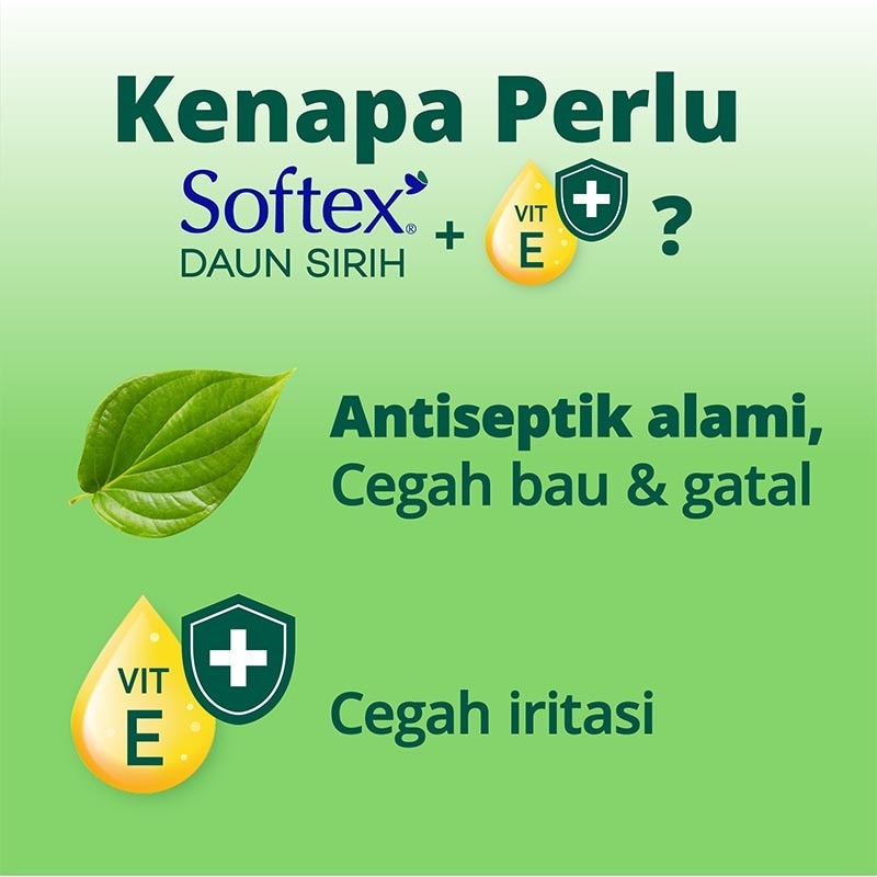 Daun Sirih + Vitamin E Slim Wing 36cm 12'S - Pembalut Malam