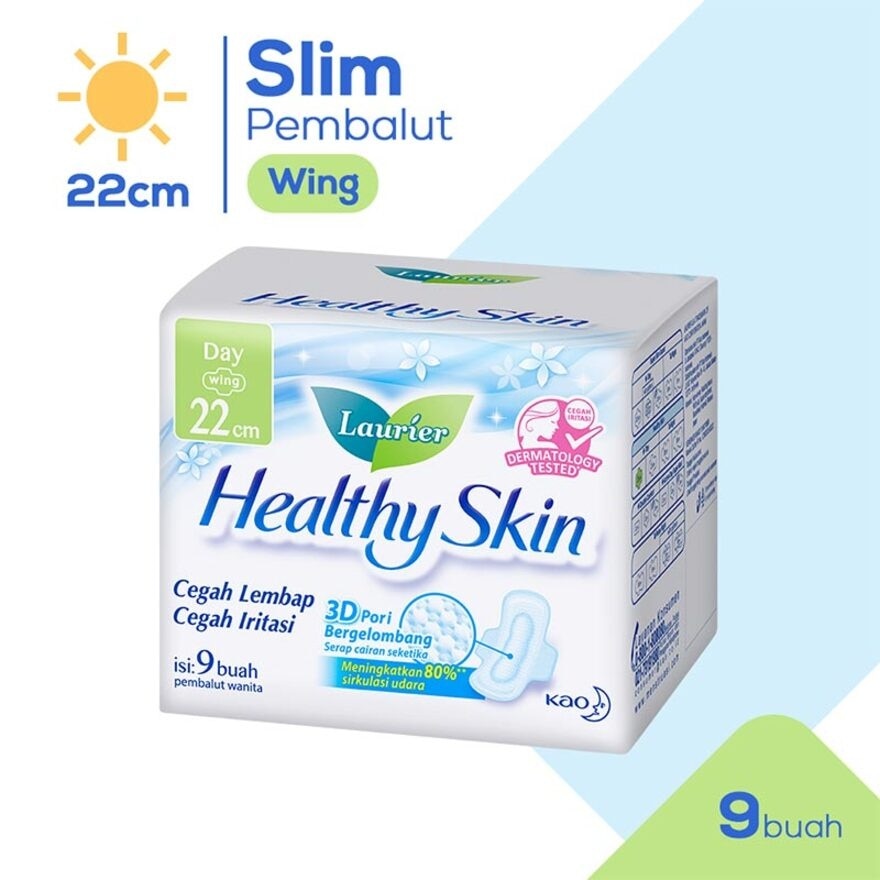 Promo Harga Laurier Healthy Skin Day Wing 22cm 9 pcs - Watsons