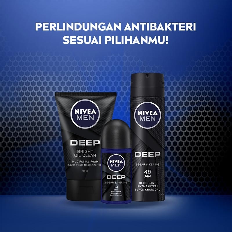 Nivea MEN Deodorant Deep Roll-On 50mL