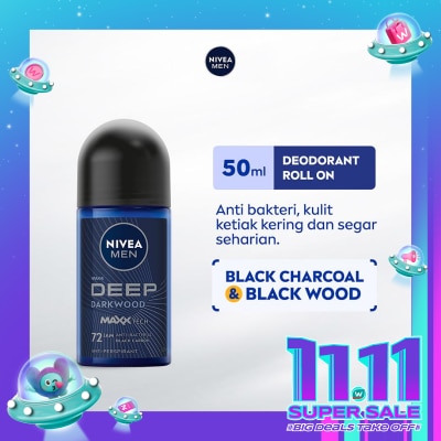 NIVEA Nivea Men Deodorant Roll On Deep Darkwood 50ml