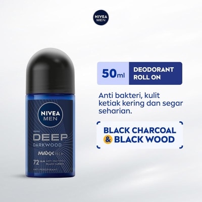 NIVEA Nivea Men Deodorant Roll On Deep Darkwood 50ml