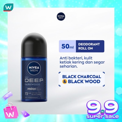 NIVEA Nivea Men Deodorant Roll On Deep Darkwood 50ml