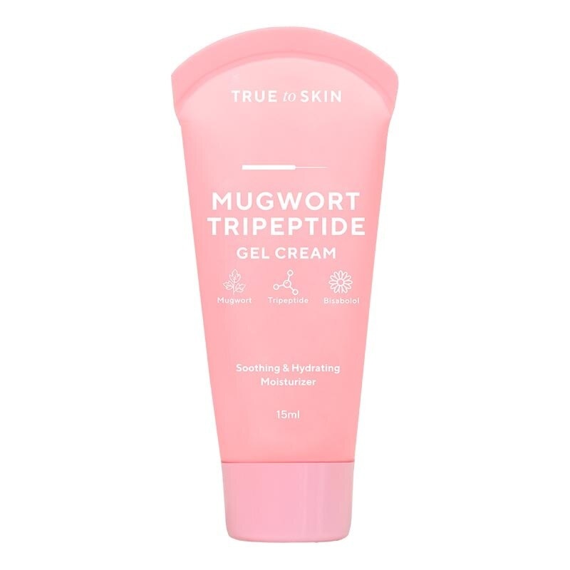 True To Skin Mugwort Tripeptide Moisturizer Gel Cream - Soothing & Hydrating (Pelembab) Mini 15Gr