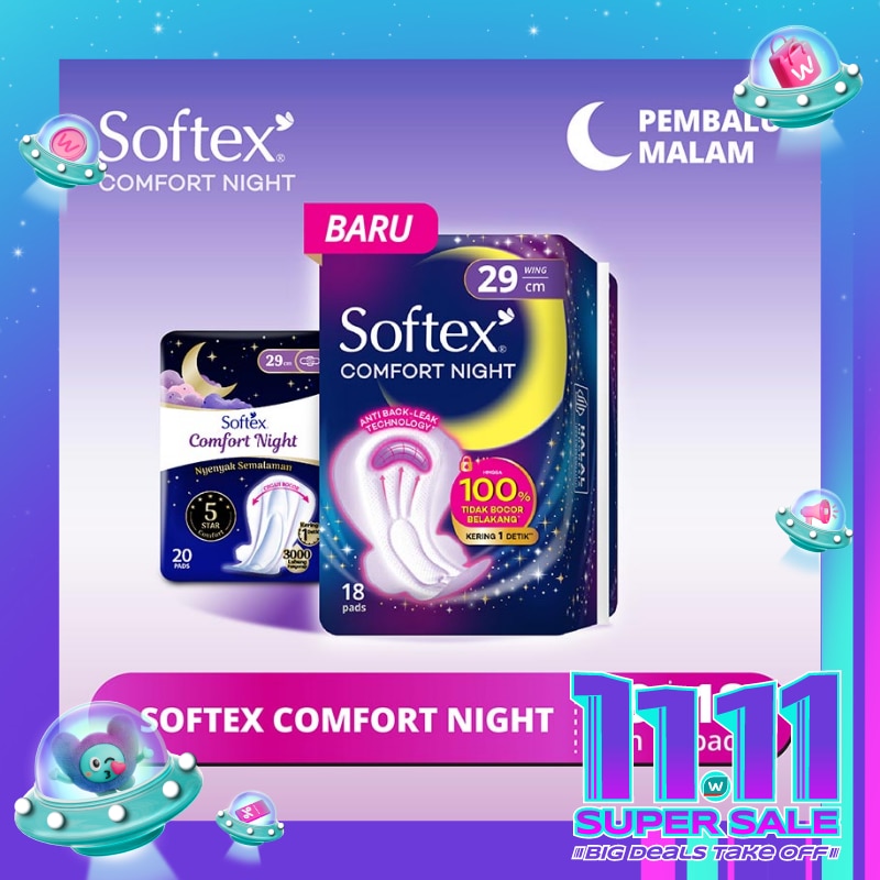 Comfort Night 29cm 18'S - Pembalut Malam