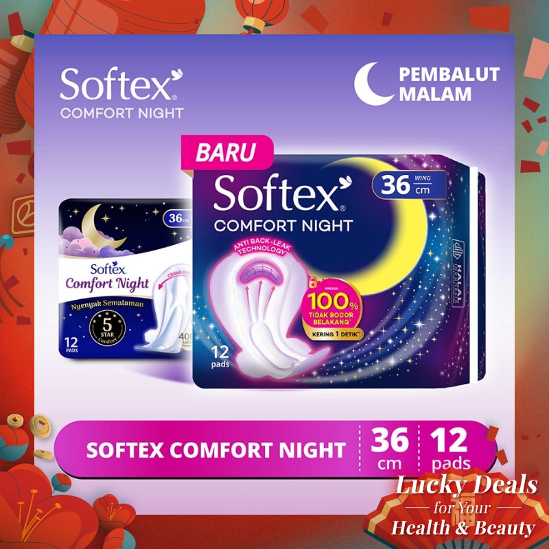 Comfort Night Wing 36cm 12'S - Pembalut Malam