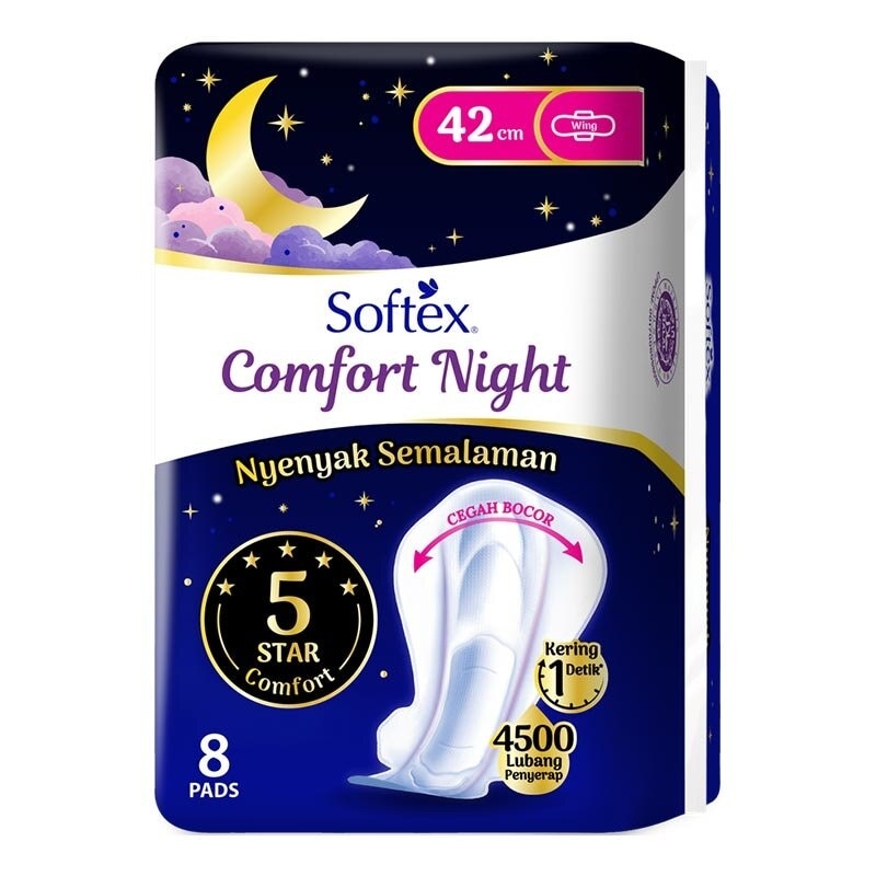 Softex Comfort Night 42Cm 8'S