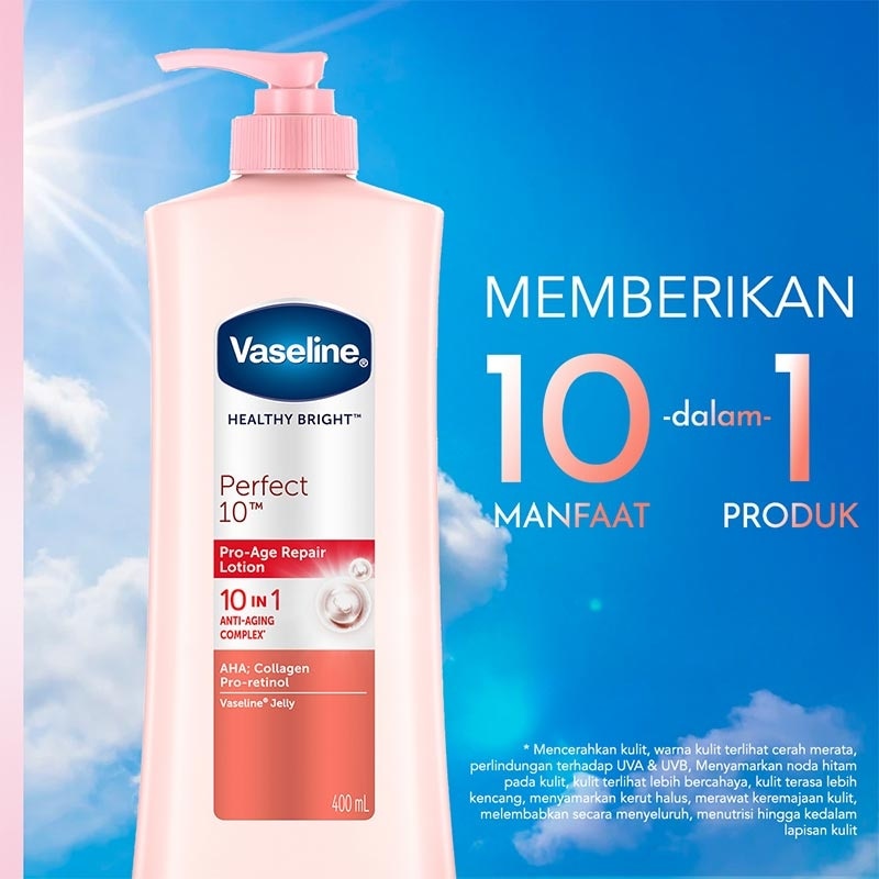 VASELINE BRIGHT PERFECT 10 HBL 400ML