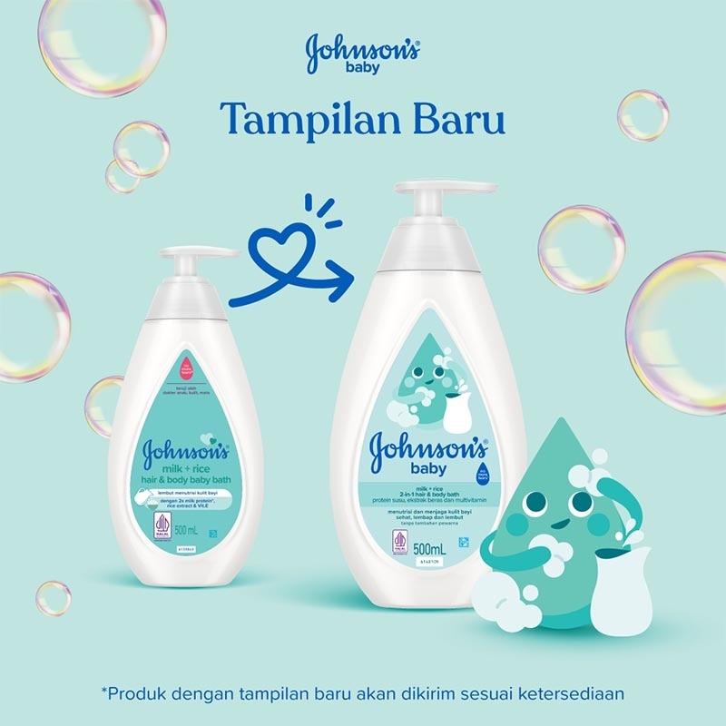 Baby Milk + Rice Hair & Body Bath 500ml