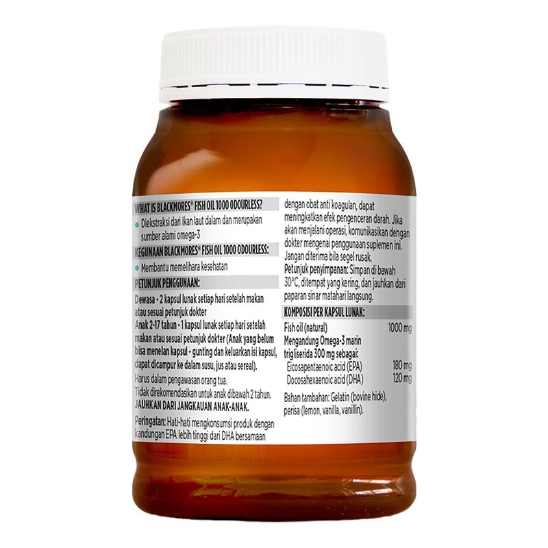 Odourless Fish Oil 1000 180'S