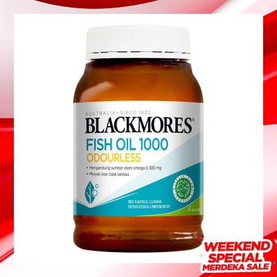BLACKMORES BM ODOURLESS FISH OIL 1000 180'S