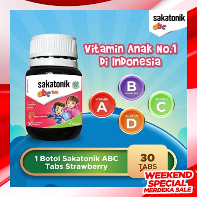 SAKATONIK Sakatonik ABC Stroberi Botol 30'S