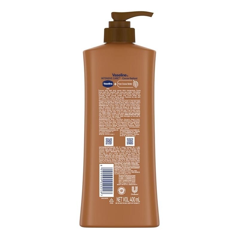 VASELINE COCOA RADIANCE HBL 400ML