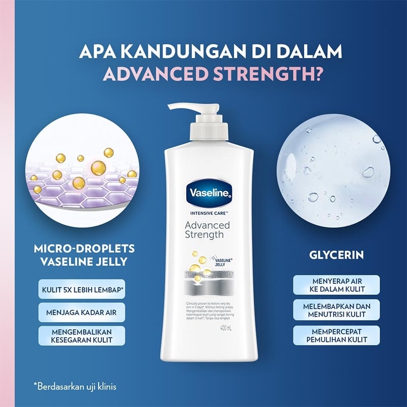 VASELINE ADVANCE STRENGTH HBL 400ML