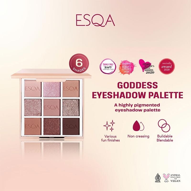 ESQA E/SHADOW PALETE MAUVE GODDESS