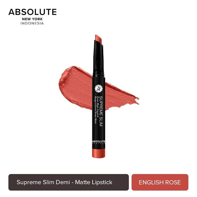ABS SS DEMI MAT LIPS ENGLISH ROSE RED