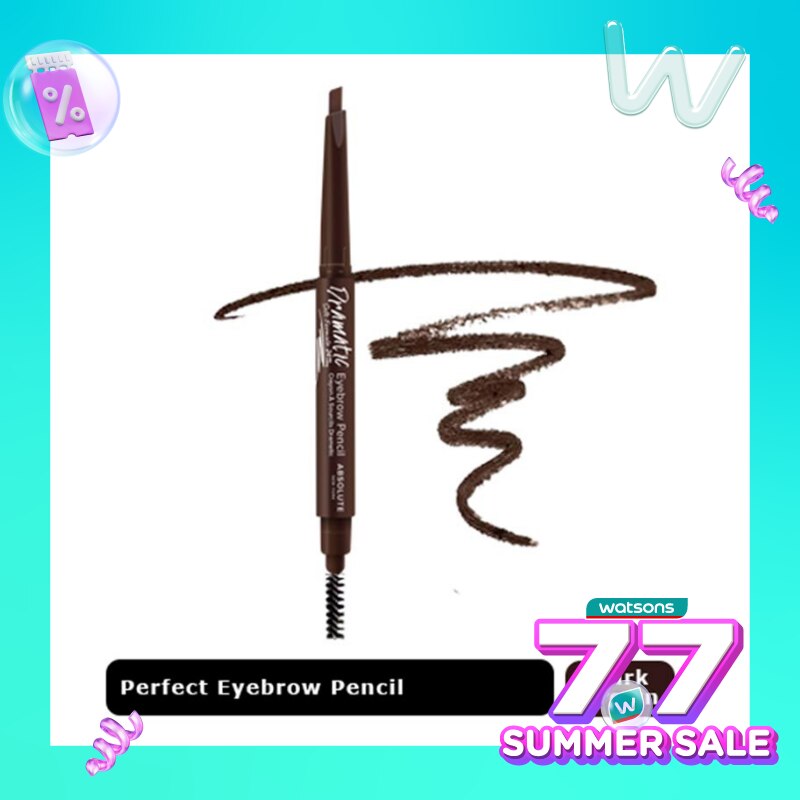Absolute New York Perfect Eyebrow Pencil (Soft Formula) Dark Brown 0.25g