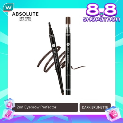 ABSOLUTE NY Absolute New York 2 In 1 Brow Perfecter Dark Brunette