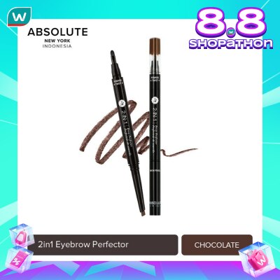 ABSOLUTE NY Absolute New York 2 In 1 Brow Perfecter Chocolate