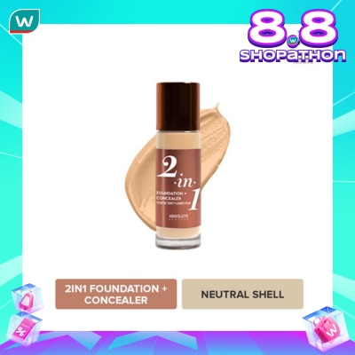 ABSOLUTE NY Absolute New York 2-In-1 Foundation & Concealer Neutral Shell