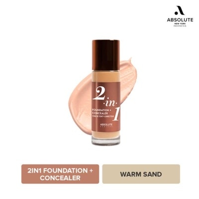 ABSOLUTE NY Absolute New York 2-In-1 Foundation & Concealer Warm Sand