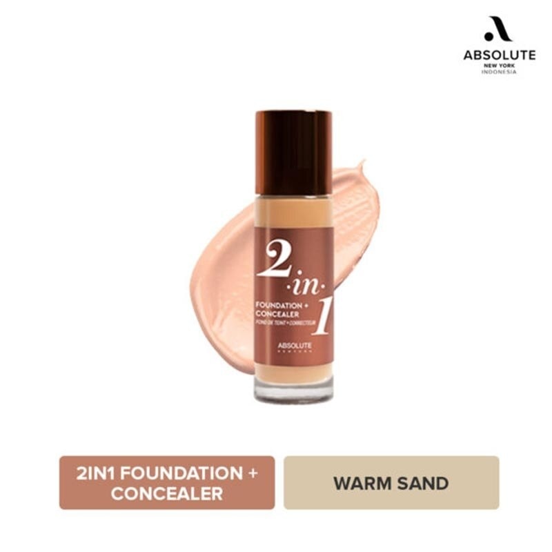 Absolute New York 2-In-1 Foundation & Concealer Warm Sand