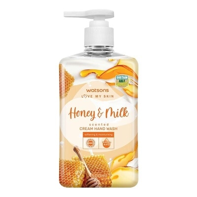 WATSONS Watsons Honey & Milk Scented Cream Hand Wash 500mL