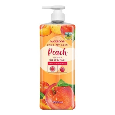 WATSONS W PEACH SCEN GEL BW 1000ML