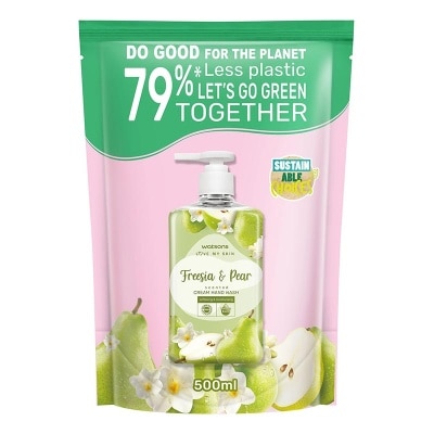 WATSONS Watsons Fresia & Pear Scented Cream Hand Wash Refill 500ml