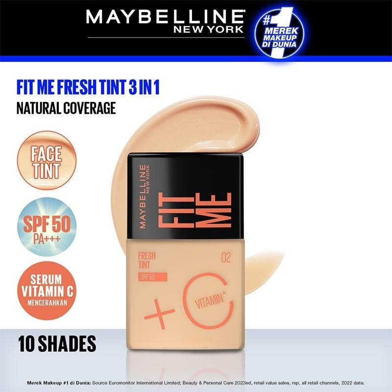 Promo Harga Maybelline Fit Me FreshTint 02  - Watsons