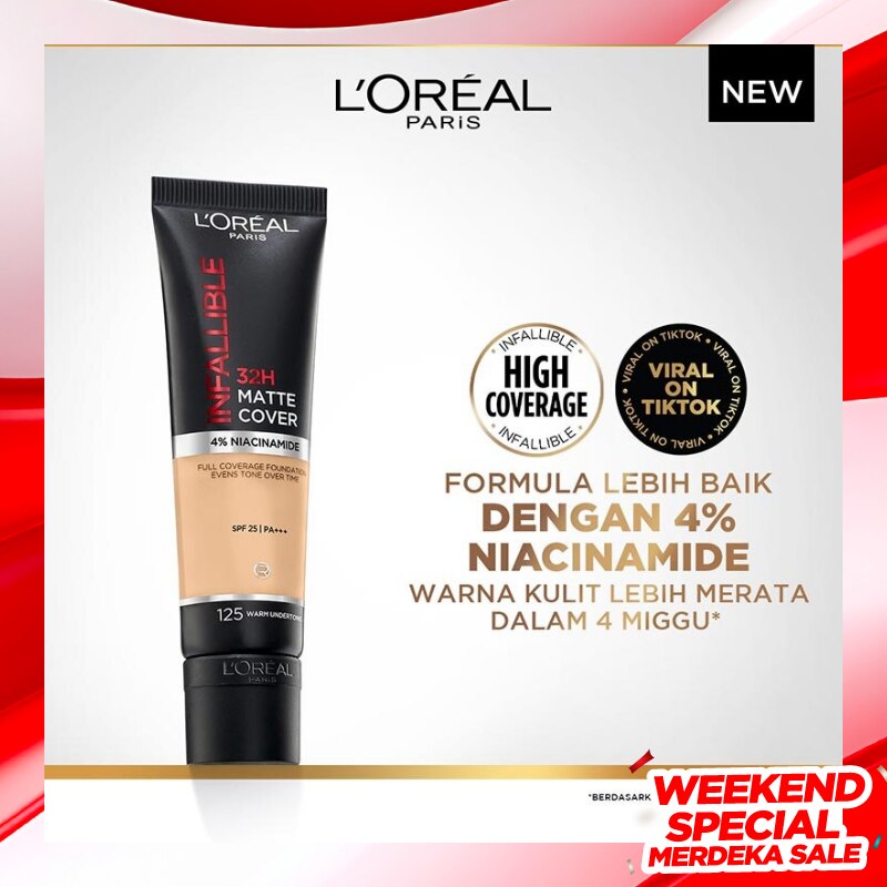 L'OREAL INFA 32H MAT COV FDT 125