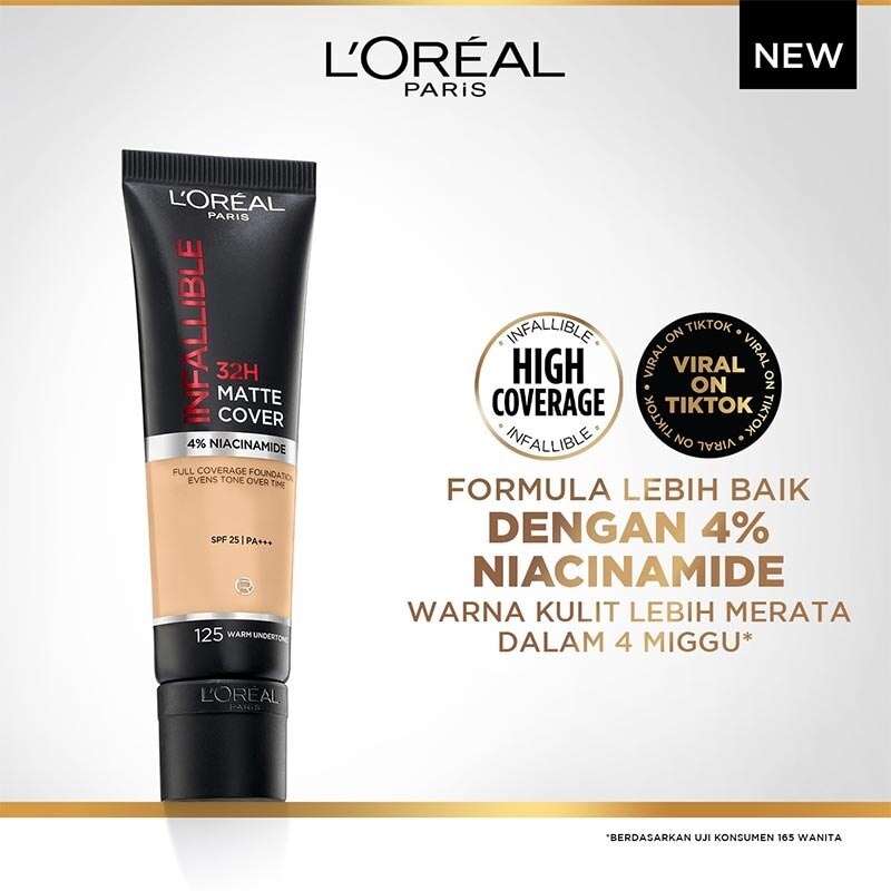 L'OREAL L'Oreal Paris Infallible 32H Matte Cover Foundation 125 - Warm Undertone