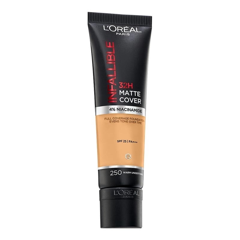 L'Oreal Paris Infallible 32H Matte Cover Foundation 250 - Warm Undertone