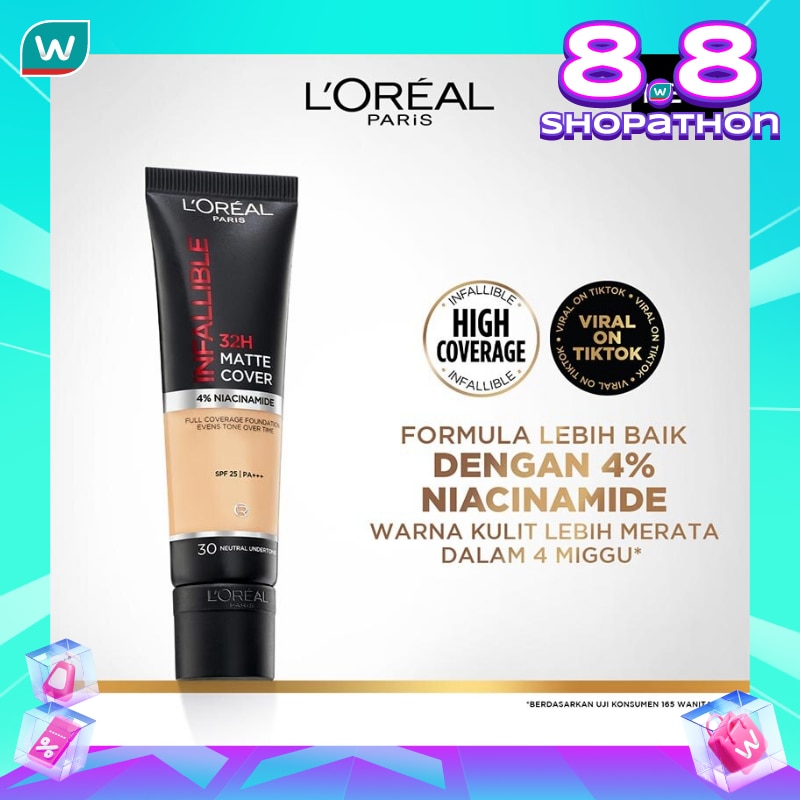 L'Oreal Paris Infallible 32H Matte Cover Foundation 30 - Neutral Undertone