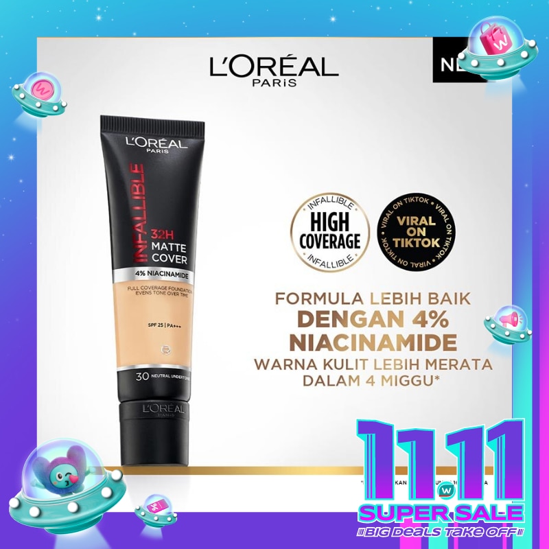 Paris Infallible 32H Matte Cover Foundation 30 - Neutral Undertone