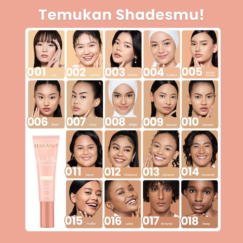 Hanasui Perfect Stay Foundation Sand #011