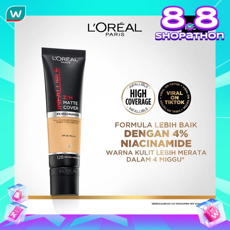 L'OREAL L'OREAL INFA 32H MAT COV FDT 128