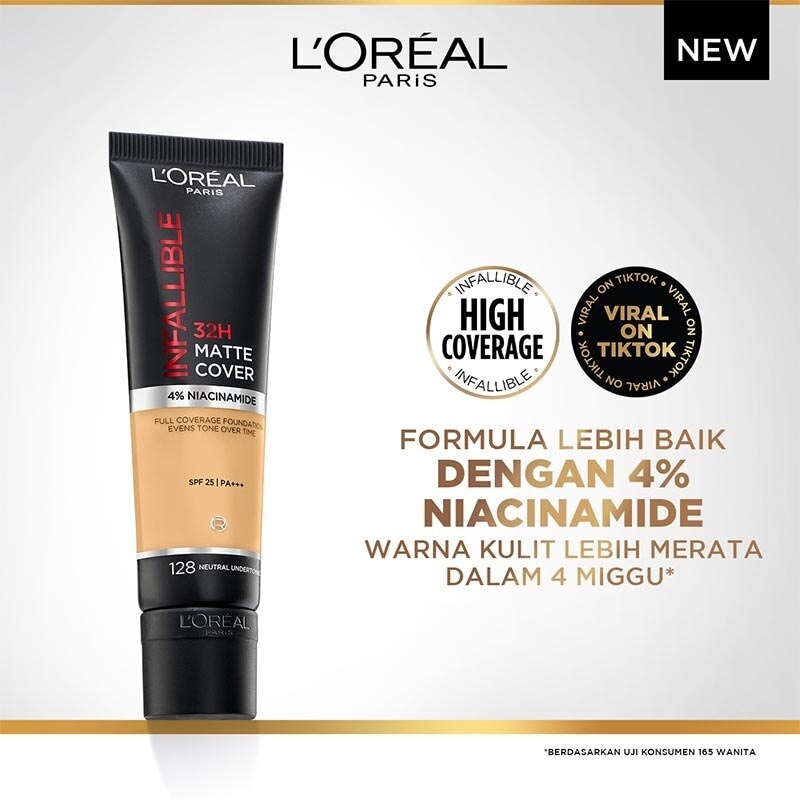 L'OREAL L'Oreal Paris Infallible 32H Matte Cover Foundation 128- Neutral Undertone