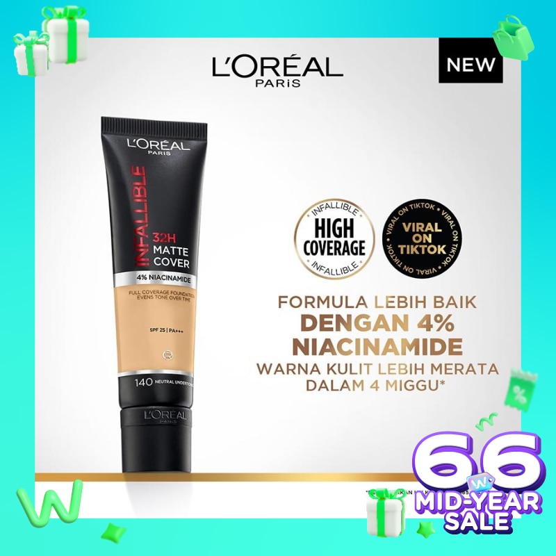 L'OREAL INFA 32H MAT COV FDT 140