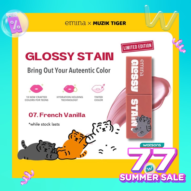 EMINA [Limited Edition] Emina Glossy Stain 07 French Vanilla 3g (Collaboration)