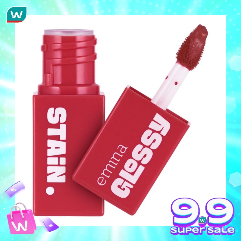 Emina Lip Glossy Stain 09 Red Bean