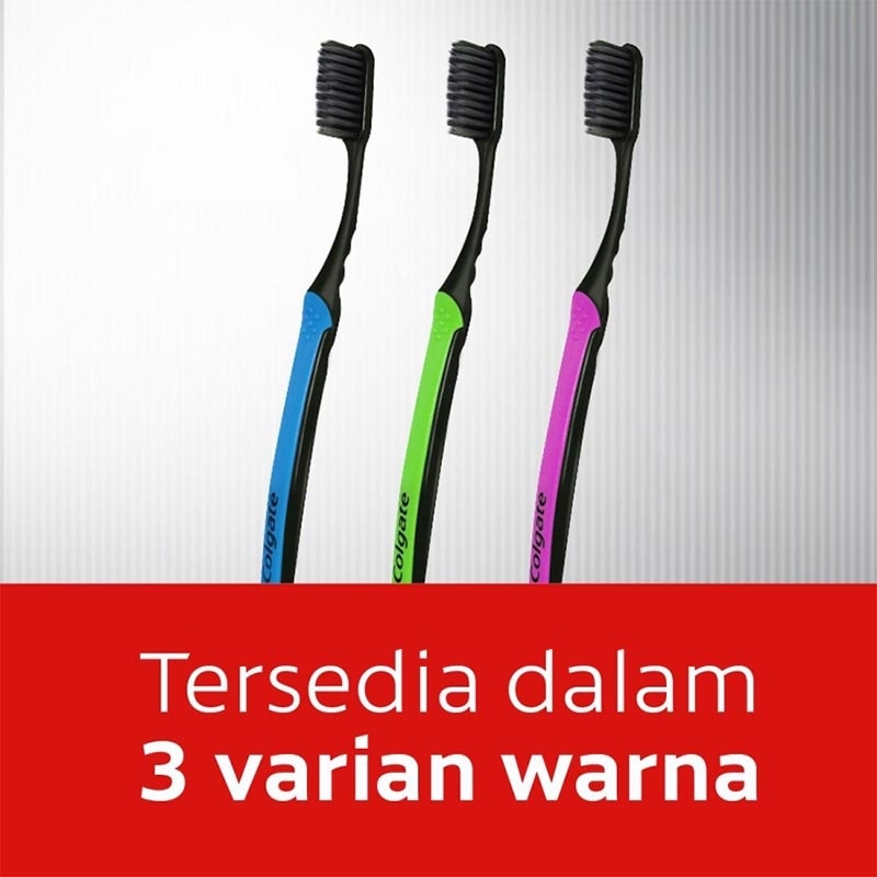 COLGATE T/B SLIMSOFT CHARCOAL 3'S