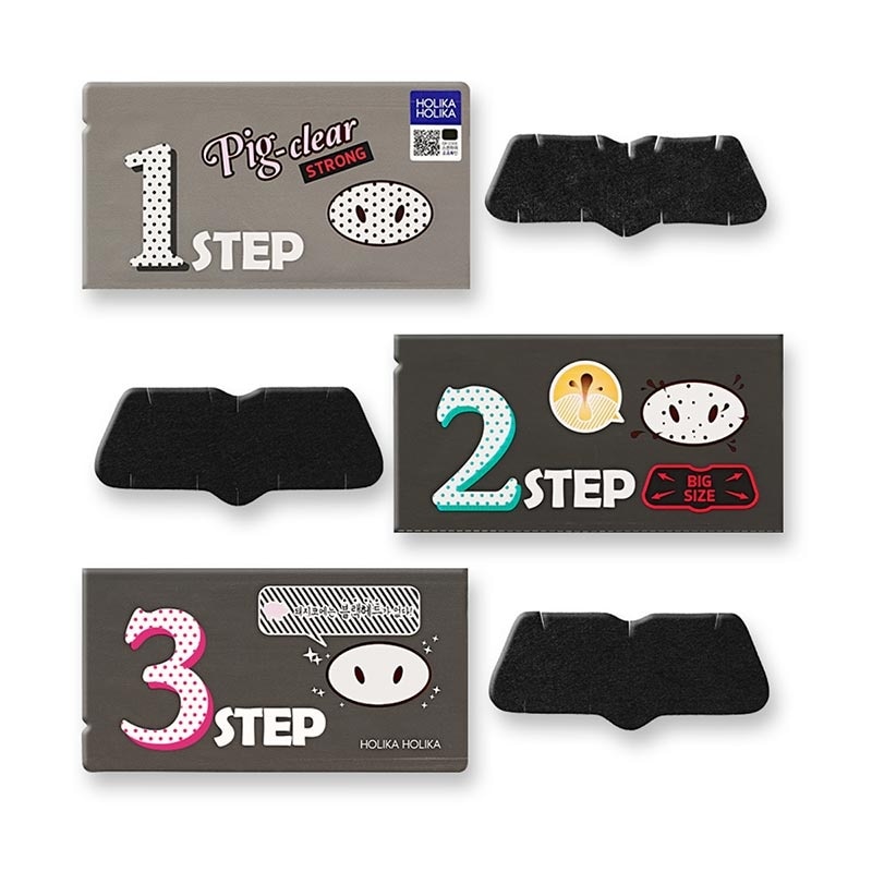 Holika Holika Pig-nose Black Head 3-Step Kit - Strong 4g