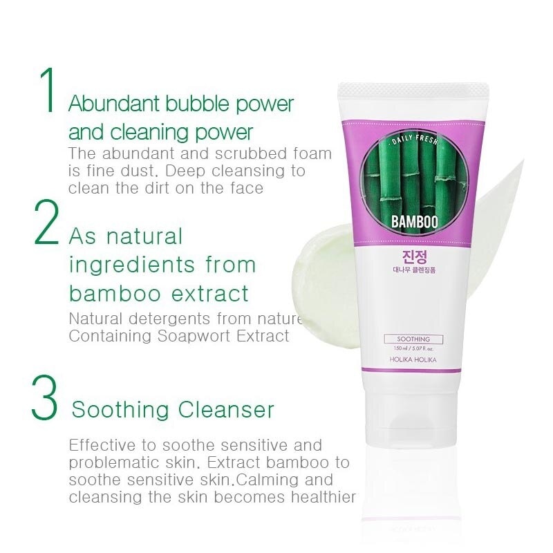 Holika Holika Daily Fresh Cleansing Foam Bamboo 100ml