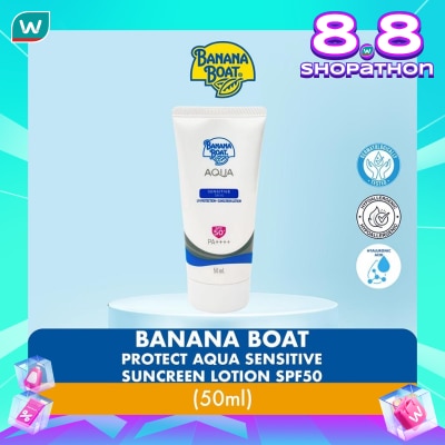 BANANA BOAT Banana Boat Simply Protect Aqua Sensitive Suncreen Lotion SPF50+ 50ml