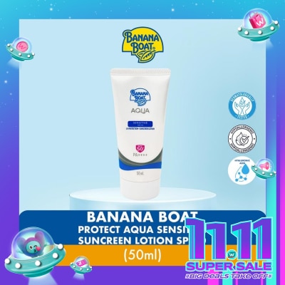 BANANA BOAT Banana Boat Simply Protect Aqua Sensitive Suncreen Lotion SPF50+ 50ml