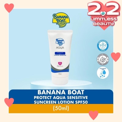 BANANA BOAT Banana Boat Simply Protect Aqua Sensitive Suncreen Lotion SPF50+ 50ml