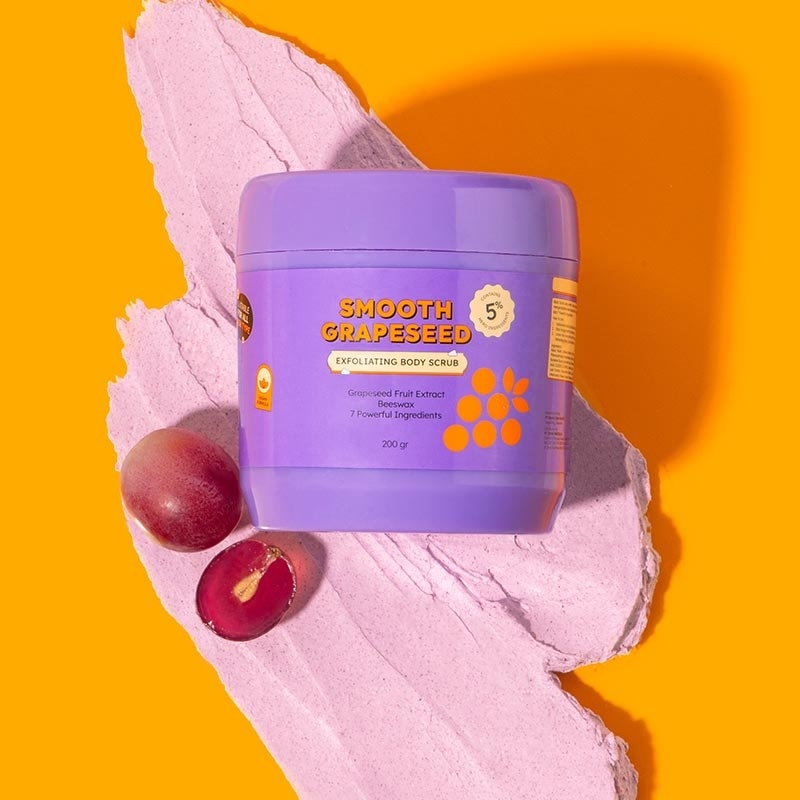 Naturally Speaking Smooth Grapeseed Exfoliating Body Scrub 200G